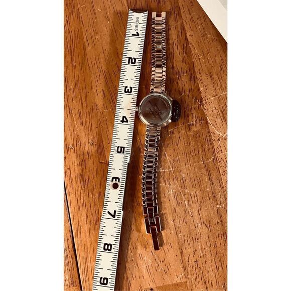 Nicole Miller Gold Tone Watch Diamond Trim New main image 5